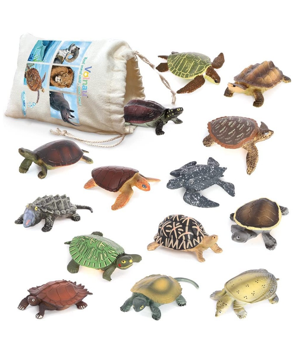 Mini Sea Turtle Figures 14PCS Animal Toys Figurines for Kindergarten Toddlers Kids Ocean Sea Creature Cake Topper Pack $31.44...