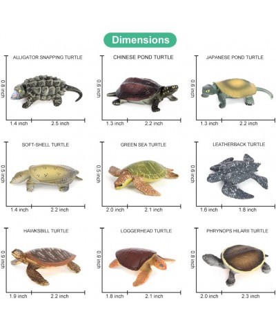 Mini Sea Turtle Figures 14PCS Animal Toys Figurines for Kindergarten Toddlers Kids Ocean Sea Creature Cake Topper Pack $31.44...