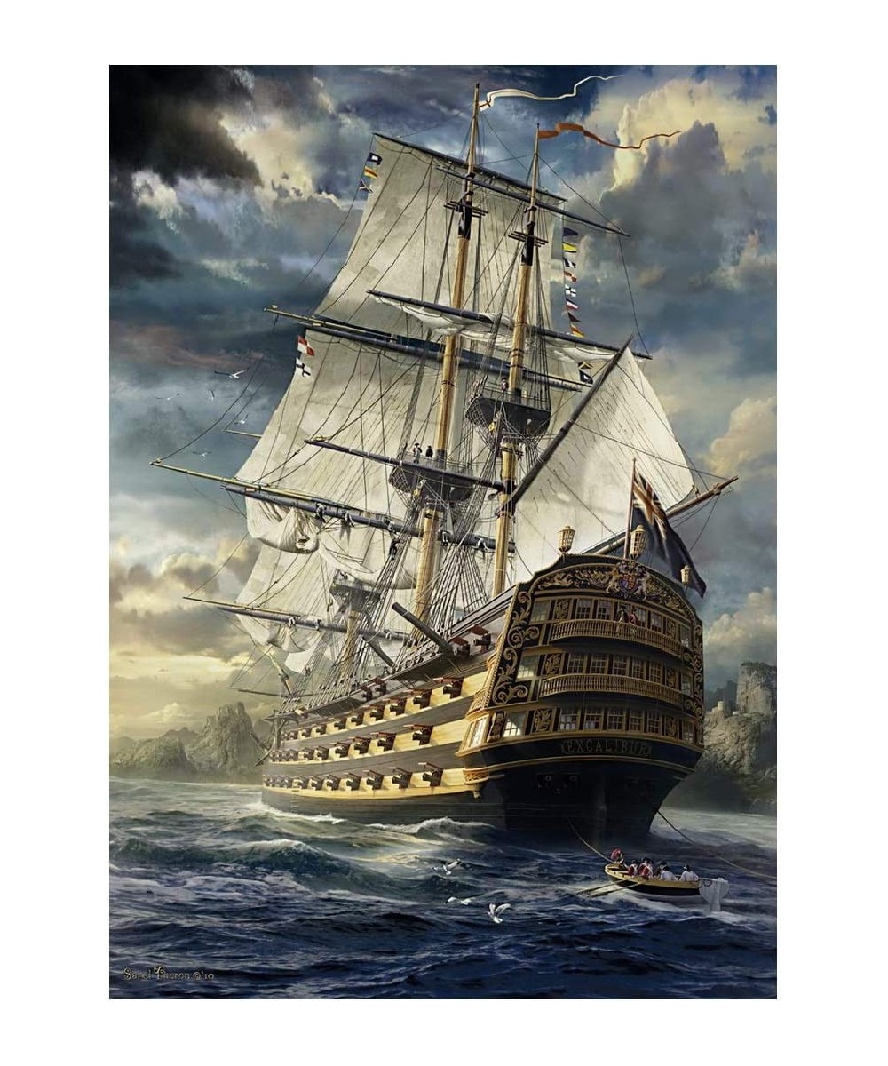 1000 Pieces Puzzles for Adults Jigsaw Puzzles Sailboat to Explore The Sea Challenging Puzzle Large Difficult Puzzles Kids DIY...