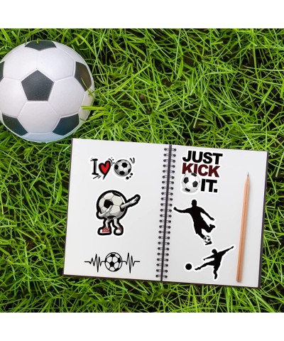 130PCS Soccer Stickers for Water Bottles World Soccer Cup Sticker Pack Vinyl Waterproof Soccer Stickers Gifts for Soccer Part...