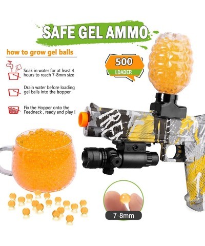 Electric Gel Gun Blaster M1911 Splatter Ball Blaster Automatic with 10000+ Eco-Friendly Water Beads Ammo 7-8mm Fun Team Shoot...