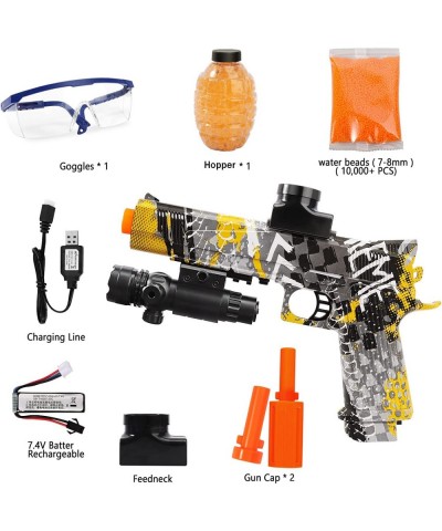 Electric Gel Gun Blaster M1911 Splatter Ball Blaster Automatic with 10000+ Eco-Friendly Water Beads Ammo 7-8mm Fun Team Shoot...