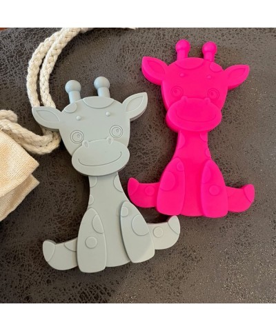 Giraffe Teething Toys for Baby Boy & Girl - Teething Toys for Babies 0-6 & 6-12 Months 100% Natural Without Dyes and Toxins M...