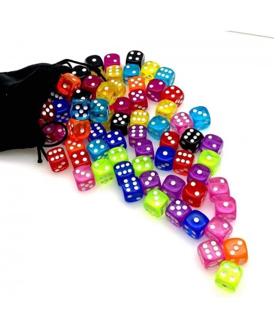 16MM 100 Pack Multicolor Translucent Dice with a Pouch $32.11 Game Accessories