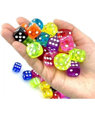 16MM 100 Pack Multicolor Translucent Dice with a Pouch $32.11 Game Accessories