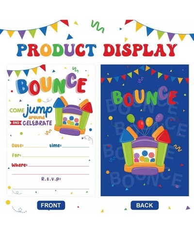 30 Count Bounce House Birthday invitations Jumping Party Invitations Bounce Birthday Party Invite Card with 30 Castle Envelop...