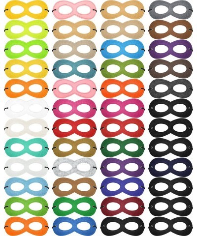 50 Pieces Cosplay Mask Halloween Masks Felt Eye Mask Costume Multicolor Adjustable Party Eye Mask Half Masks w/ Elastic RopeB...