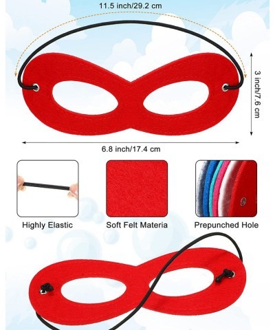 50 Pieces Cosplay Mask Halloween Masks Felt Eye Mask Costume Multicolor Adjustable Party Eye Mask Half Masks w/ Elastic RopeB...