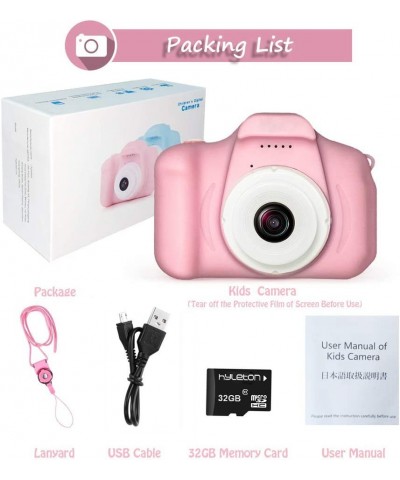 Digital Camera for Kids 1080P FHD Kids Digital Video Camera Camcorder for 3-10 Years Girls Gift with 32GB SD Card & 2 Inch IP...