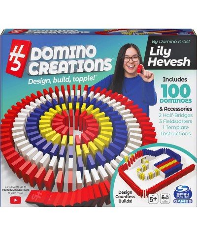 H5 Domino Creations 100-Piece Set by Lily Hevesh Family Game for Adults and Kids Ages 5 and up $27.06 Domino & Tile Games