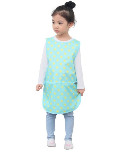 Waterproof Kids Art Smocks 37 Colors (Age 1-8 S-XL Size) Mint Dot (02-M) $19.76 Kids' Drawing & Writing Boards