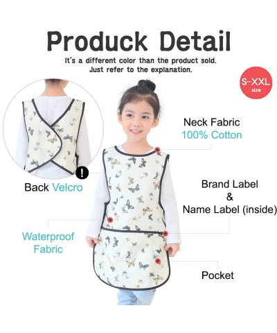 Waterproof Kids Art Smocks 37 Colors (Age 1-8 S-XL Size) Mint Dot (02-M) $19.76 Kids' Drawing & Writing Boards