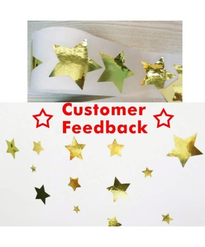 Gold Star Shape Stickers-Easter Decoration Stickers 2" Inch 500 Per Roll Shiny Metallic Gold Foil Stars Stickers Teacher East...