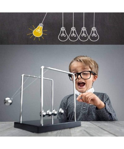 Newton's Cradle Balance Pendulum Ball Office Games Desktop Decoration& Physics Science Toys Calm Down Kit Avoid Anxious Cool ...