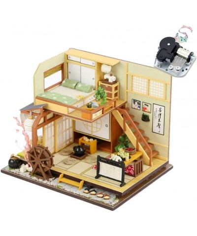 Modern Loft Duplex Apartment Series Japanese-Style Dollhouse Miniature DIY House Kit Creative Room with LED Lights Perfect Ha...