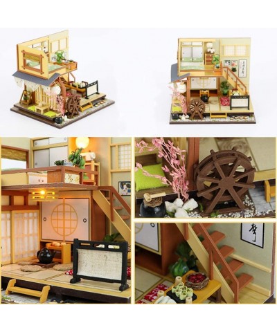 Modern Loft Duplex Apartment Series Japanese-Style Dollhouse Miniature DIY House Kit Creative Room with LED Lights Perfect Ha...