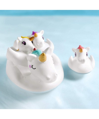 Bath Toys Water Spray Toys Cute Unicorn Rubber for Baby Kids Toddlers for Shower Time or Pool Party Unicorn Floating Bath Squ...