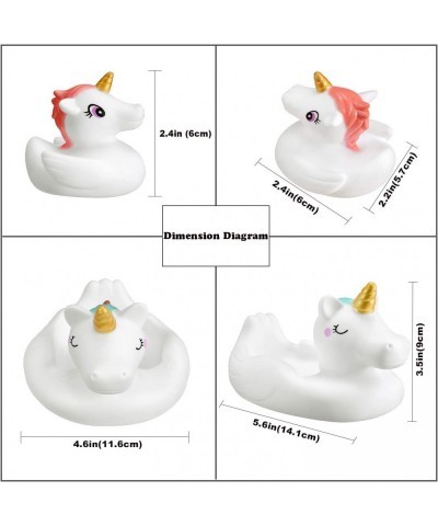 Bath Toys Water Spray Toys Cute Unicorn Rubber for Baby Kids Toddlers for Shower Time or Pool Party Unicorn Floating Bath Squ...