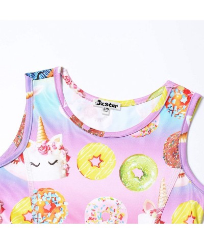 Girls Unicorn Dresses Rainbow Kid Sleeveless Party Floral Print 3-13Years $30.15 Kids' Party Hats