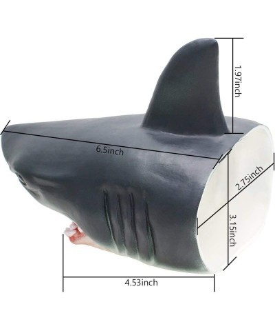 Shark Hand Puppet for Kids Swimming Pool Beach Bathing Toys Soft Rubber Realistic Great White Shark Role Play Toy Marine Anim...