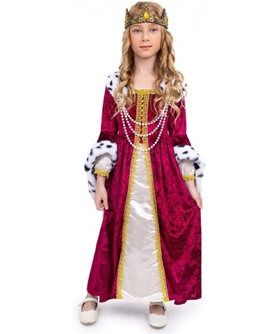 Queen Costume for Girls - Kids Renaissance Princess Costume - Royal Gown and Crown Set $56.35 Kids' Costumes