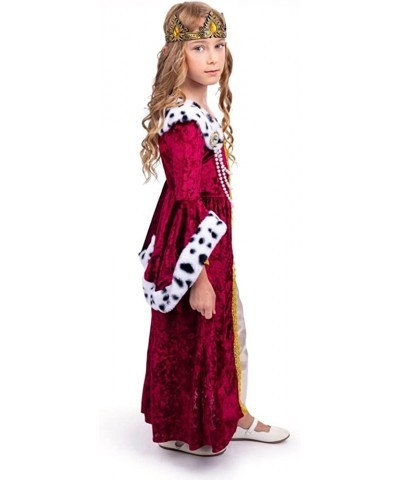 Queen Costume for Girls - Kids Renaissance Princess Costume - Royal Gown and Crown Set $56.35 Kids' Costumes