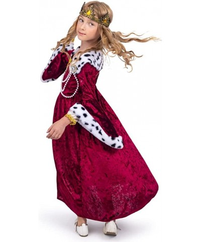 Queen Costume for Girls - Kids Renaissance Princess Costume - Royal Gown and Crown Set $56.35 Kids' Costumes