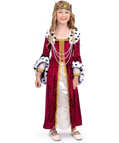 Queen Costume for Girls - Kids Renaissance Princess Costume - Royal Gown and Crown Set $56.35 Kids' Costumes