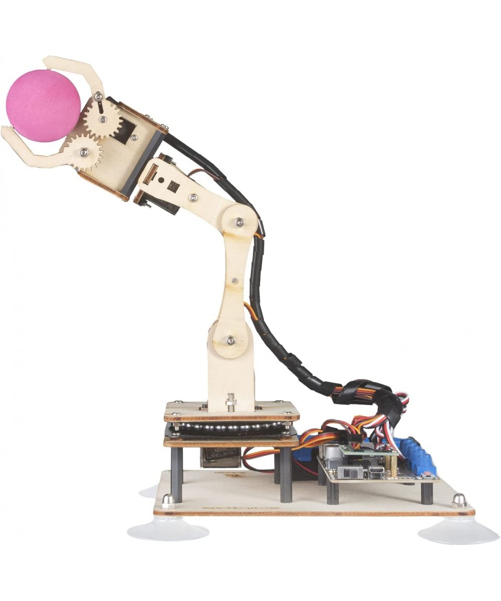 5-DOF Robotic Arm Kit Compatible with Arduino IDE Programmable DIY Coding STEM Educational 5 Axis Robot Arm with OLED Display...