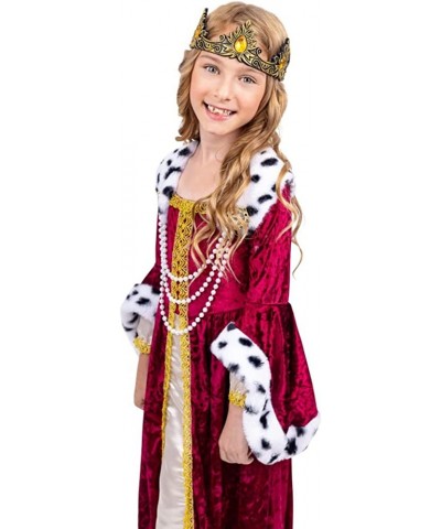 Queen Costume for Girls - Kids Renaissance Princess Costume - Royal Gown and Crown Set $56.35 Kids' Costumes