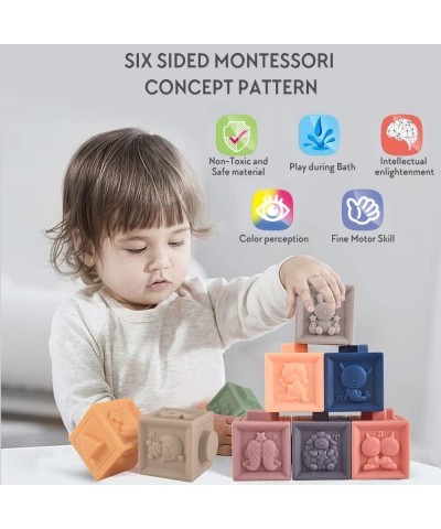 Soft Stacking Blocks for Baby Montessori Sensory Infant Bath Toys for Toddlee Toddlers Babies 6 9 Month 1 2 Year Old $34.36 E...