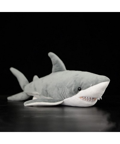 Simulation Great White Shark Plush Toys 23inch Super Soft Realistic Ocean Plush Stuffed Animal Dolls Very Cute Kids Birthday ...