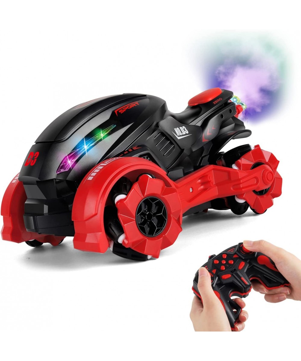 Mist Spray RC Motor Car High Speed RC Cars Toy with Cool LED Spray Light and Music Sound Exquisite Brithday Gifts for Kids-Re...