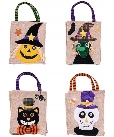 4PACK- Halloween Non-Woven Carry Bags Reusable Treat Goody Tote Bags Trick or Treat Candy Bags Party Gift Goodies Bags Party ...