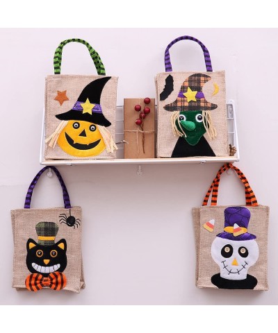 4PACK- Halloween Non-Woven Carry Bags Reusable Treat Goody Tote Bags Trick or Treat Candy Bags Party Gift Goodies Bags Party ...