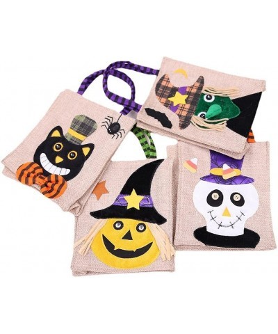 4PACK- Halloween Non-Woven Carry Bags Reusable Treat Goody Tote Bags Trick or Treat Candy Bags Party Gift Goodies Bags Party ...