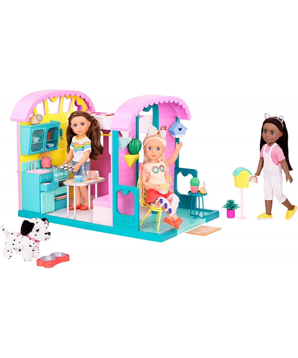 – GG Doll House Playset with Furniture and Home Accessories – Kitchen Oven and Patio – 14-inch Doll Clothes and Accessories f...