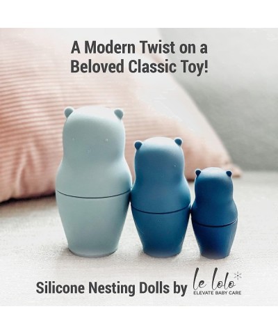 Lelolo Stacking Nesting Toys | Age 6+ Months | 100% BPA-Free Silicone | 6 Pieces Set $26.68 Toy Stacking Block Sets