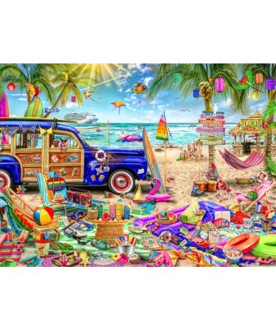 Aimee Stewart - Pixels and Pizza - 1000 Piece Jigsaw Puzzle & Games - Aimee Stewart - Beach Vacation - 1000 Piece Jigsaw Puzz...