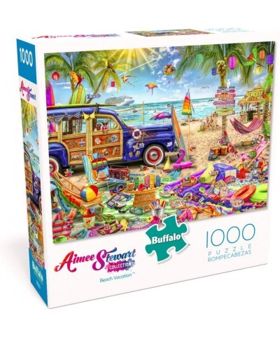 Aimee Stewart - Pixels and Pizza - 1000 Piece Jigsaw Puzzle & Games - Aimee Stewart - Beach Vacation - 1000 Piece Jigsaw Puzz...