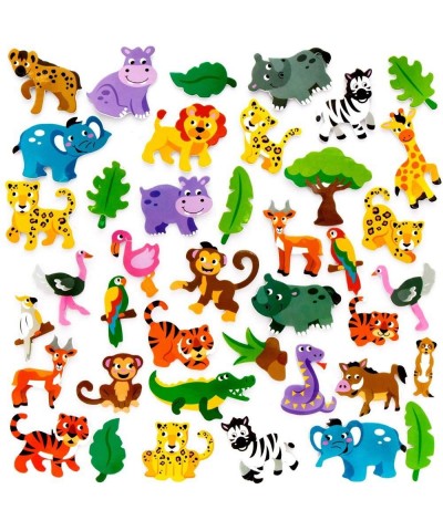 FE227 Jungle Animal Foam Stickers - Pack of 200 Kids Stickers Ideal for Children's Arts and Crafts Projects Great for Card Ma...