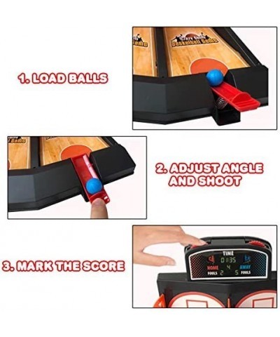 Desktop Arcade Basketball Game Tabletop Indoor Basketball Shooting Game for Kids and Adults Desk Games for Office for Adults ...