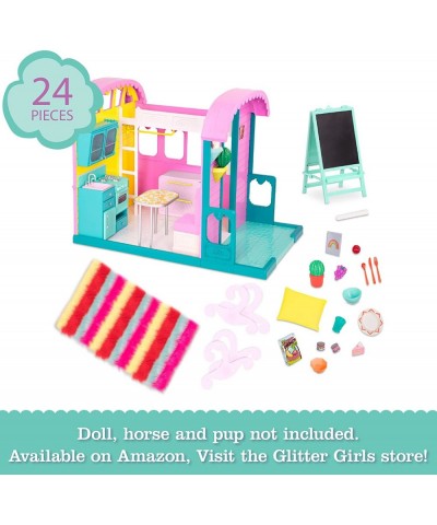 – GG Doll House Playset with Furniture and Home Accessories – Kitchen Oven and Patio – 14-inch Doll Clothes and Accessories f...