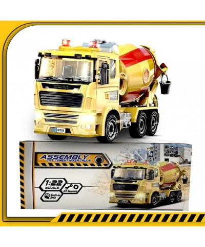 Store- Mixer Truck Toy - Construction Truck Toys for Kids Friction Powered Vehicles with Sound and Light Concrete Truck Toy P...