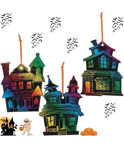 Halloween Magic Scratch Crafts for Kids and Adults - DIY Halloween Decorations - Haunted House Arts and Crafts Ornaments - In...