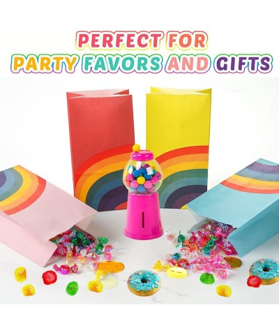 36Pcs Rainbow Paper Gift Bags 8 colour Rainbow Party Bag Rainbow Gift Bag Birthday Gifts and Party Favors Multi-use for Girls...