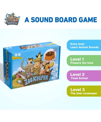 Card Game: Zookeeper Board Game! Guess the animals/habitat/food 4 Zookeepers 1 Game main unit Double-sided game board 64 Card...