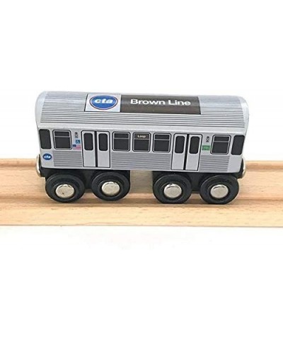 Munipals MP03-11BN CTA Chicago 'L': Brown Line The Loop Wooden Train Car $31.96 Toy Vehicle Playsets