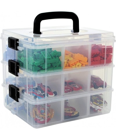 Stackable Toys Organizer Storage Case Compatible with Calico Critter Hot Wheels Lego Storage Organizer LOL OMG or Mini Toy Ac...