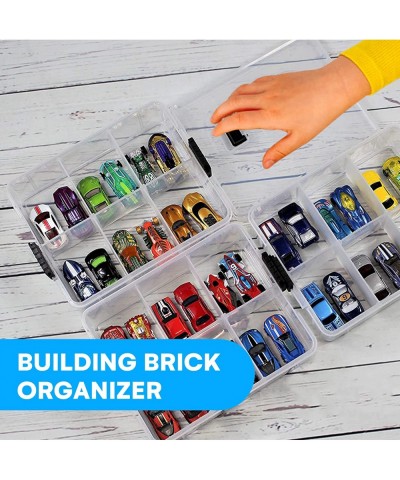 Stackable Toys Organizer Storage Case Compatible with Calico Critter Hot Wheels Lego Storage Organizer LOL OMG or Mini Toy Ac...